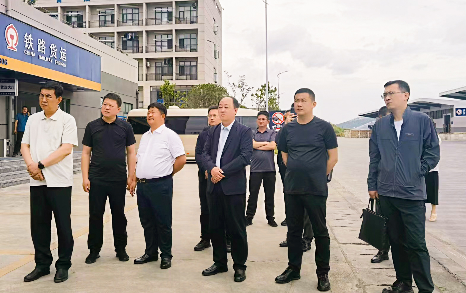 黑河市人民政府代表團至瑞和錦程蒲縹公鐵聯(lián)運物流園考察交流